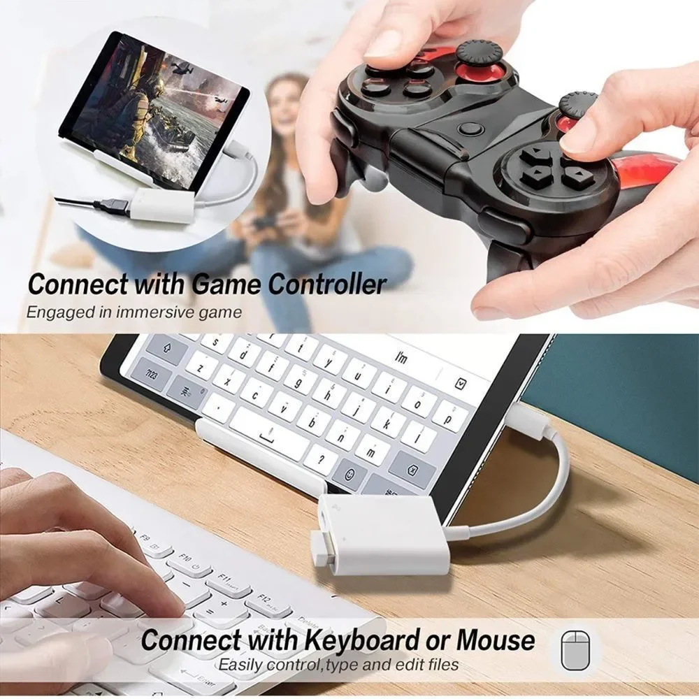 NIB USB Camera Adapter with Charging Port